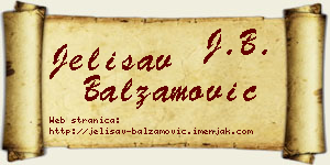 Jelisav Balzamović vizit kartica